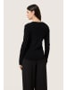 Soaked in Luxury Strickpullover SLSina Gerade Passform in Black