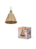 Osram Pendelleuchte Decor Raffia grün-braun, E27, 200 mm