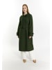 DreiMaster Damen Übergangsmantel Aus Wollgemisch in Dunkelgrün