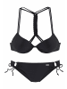 Buffalo Push-Up-Bikini in schwarz