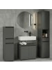 KADIMA DESIGN Badmöbel Set 4-tlg. Badschrank Unterschrank Midischrank in Steingrau