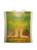 Mr. & Mrs. Panda Tragetasche Schnecken Liebe Design ohne Spruch in Weiß