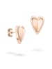 LIEBESKIND BERLIN Ohrstecker Metal Heart in roségold