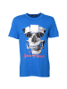Roberto Geissini Skull-Cards T-Shirt Blau