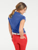 Heine Kurzarm-Bluse in royalblau