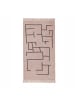 Kids Concept Teppich Geometrie 90x130cm in Rosa