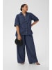 KAFFE curve Kurzarmhemd KCjada Regular fit in Dark Blue Chambray