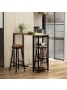 HOMCOM Bartisch in Braun 120L x 40B x 105H cm