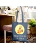 Mr. & Mrs. Panda Strandtasche Glühwürmchen mit Spruch in Indigo Blue