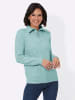 WITT WEIDEN Polopullover in mint-meliert
