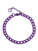 Adeliás Damen Armband – Panzerarmband aus Edelstahl 18 cm in lila