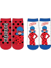 Miraculous 2er-Set: Socken Miraculous Ladybug in Rot-Grau