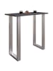 ebuy24 Bartisch Xona silberfarben Anthrazit 110 x 50 cm