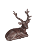 relaxdays 5 x Hirsch Figur "sitzend" in Braun