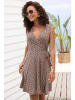 s.Oliver Sommerkleid in braun beige