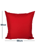 JACK Outdoor Dekokissen 60x60cm inkl. XXL Füllung in Rot