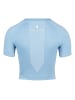 Gorilla Wear Nahtloses Crop-Top - Selah - Blue clair