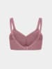 Erlich Textil  Henriette bügelloser Minimizer BH große Cups starker Halt aus Bio-Baumwolle - verstellbare Träger in mauve