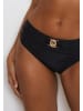 Moda Minx Bikini Hose Amour Rouched High Waist in Schwarz