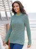WITT WEIDEN Stehkragen-Pullover in eucalyptus-mittelblau