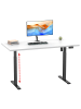 VCM  Schreibtisch verstellbar Lona 110x80 sw in Weiß