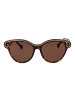 Hally & Son Frauen Sonnenbrille Schmetterling Havanna