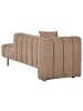 Beliani Chaiselongue LANNILS in Braun/Schwarz - (W) 173 x (H) 73 x (L) 79 cm