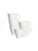 Ritzenhoff & Breker 6er Set Kaffeetassen Bari 150 ml weiß in weiß