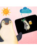 Mr. & Mrs. Panda Badteppich Pinguin Bier ohne Spruch in Schwarz