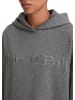 Marc O'Polo Logo-Hoodie-Kleid relaxed in Warm Granite Melange