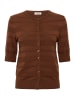 Soaked in Luxury Strickjacke SLSpina Gerade Passform in Cappuccino