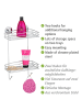 Wenko Mod. Vacuum-Loc® Wandregal 2 Etagen, Vacuum-Loc® Wandregal 2 Etagen in Chrom