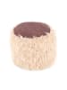 Kayoom Sitzkissen Fellpouf Bobtail in beige - braun