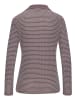 Vivance Langarm-Poloshirt in taupe-creme