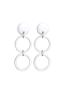 Elli Ohrringe 925 Sterling Silber Geo, Kreis, Plättchen in Silber