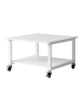 relaxdays Druckertisch in Weiß - (B)50 x (H)32 x (T)50 cm