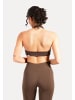 SMILODOX Sport BH Myrah Twisted in Dunkelbraun
