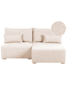Beliani Modulsofa NERBO in Beige/Braun - (W) 200 x (H) 97 x (L) 154 cm