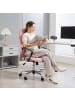 HOMCOM Bürostuhl in Rosa 63L x 65B x 119H cm