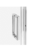 Beliani Duschtür YAURI in Silber - (W) 120 x (H) 190 cm