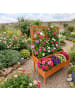 relaxdays Blumenkasten mit Spalier in Orange - (B)109 x (H)135 x (T)62 cm