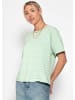 SASSYCLASSY T-Shirt mit schmalen Streifen in Grün