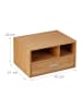 relaxdays Schreibtisch Organizer in Natur - (B)40 x (H)22 x (T)31 cm