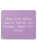 Mr. & Mrs. Panda Mousepad Spruch Dankbarer Gärtner mit Spruch in Lavendeltraum