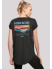 F4NT4STIC Long Cut T-Shirt Bora Bora Leewards Island in schwarz