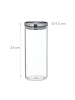 relaxdays 3x Vorratsglas in Transparent - 1,5 l