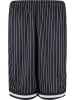 Urban Classics Urban Classics Herren Striped Mesh Shorts in black/white