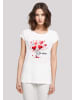F4NT4STIC Extended Shoulder T-Shirt Herzbaum Be Mine! in weiß