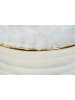 Kayoom Hocker Doric in elfenbein - gold