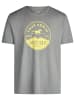 Mustang T-Shirt Basic Print Tee in Grau